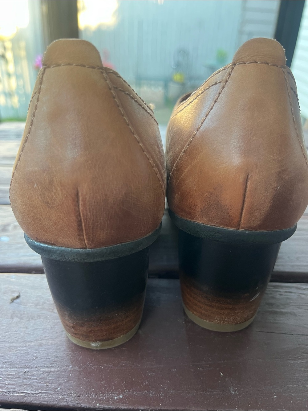 Dansko Women's Brown Pennie Pecan Waterproof Lace-Up Chunky Heel Oxfords Sz 38 - Picture 5 of 13